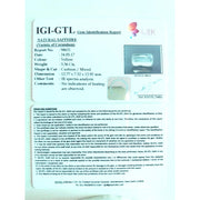 3.73 Ratti Natural yellow sapphire with Govt Lab Certificate-(6771)